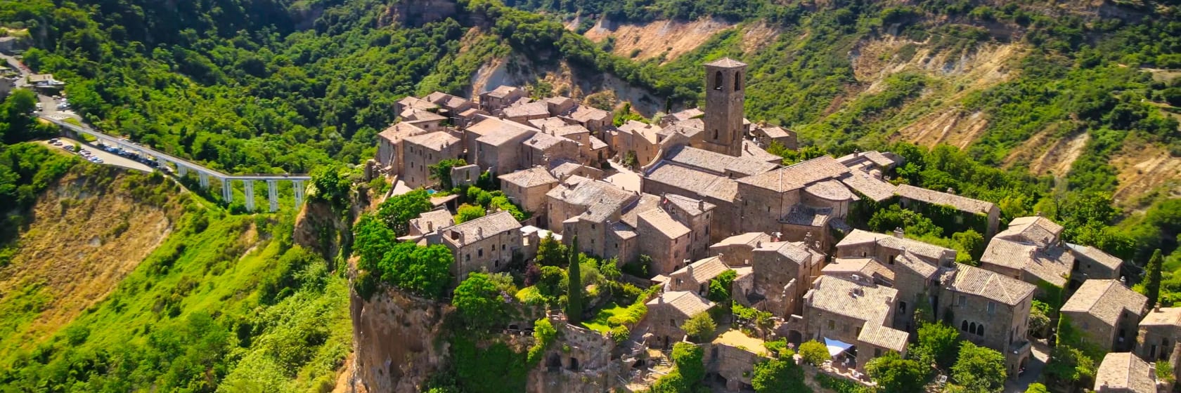 Civita di Bagnoregio i Lazio, Italien