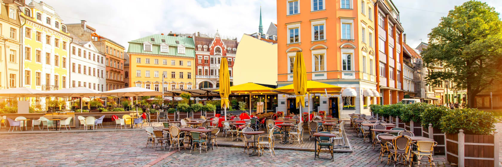 Plads i centrum af Riga