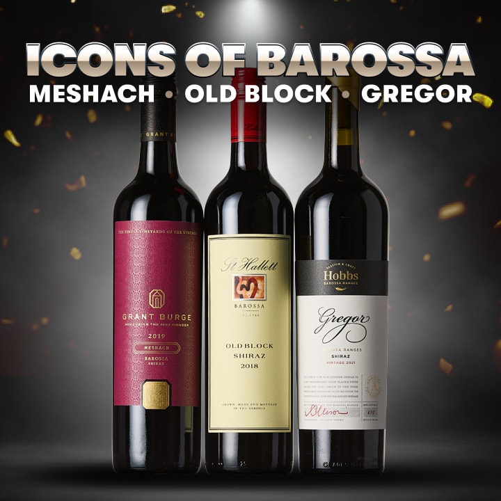 Icons of Barossa Shiraz - Meshach, Old Block, Gregor