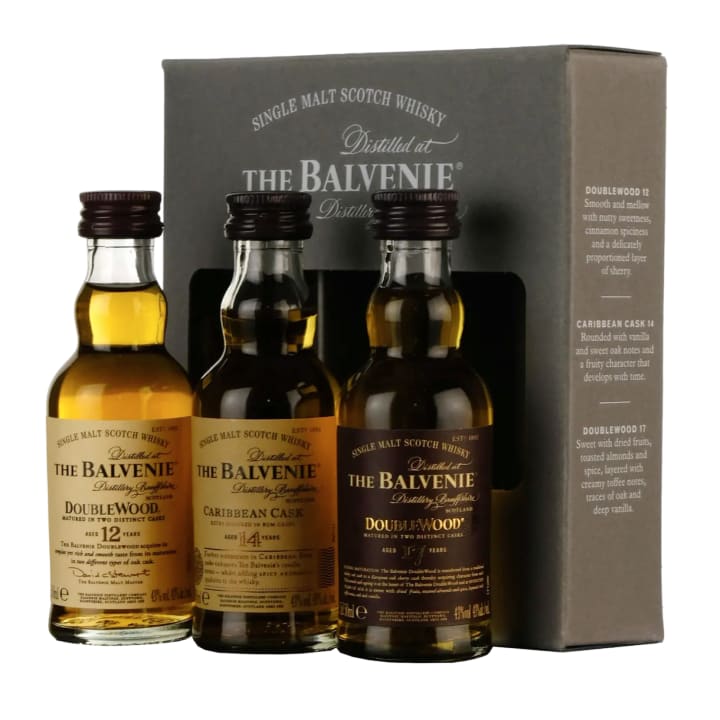 The Balvenie 12/14/17 Year Old Single Malt Scotch Whisky Gift Pack 3 x 50mL