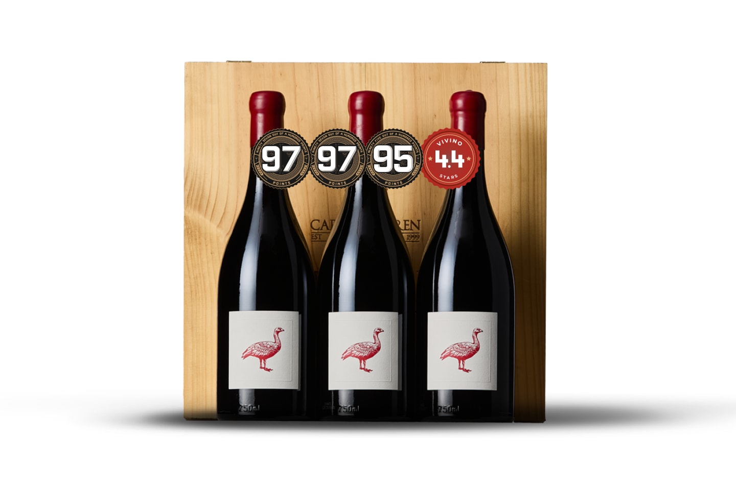 Price Drop: Cape Barren Rare Bird Shiraz 2018 (3pk – Wooden Box)