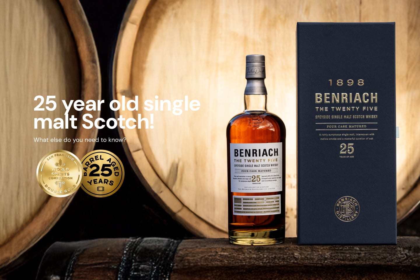Benriach The Twenty Five Single Malt Scotch Whisky 700mL