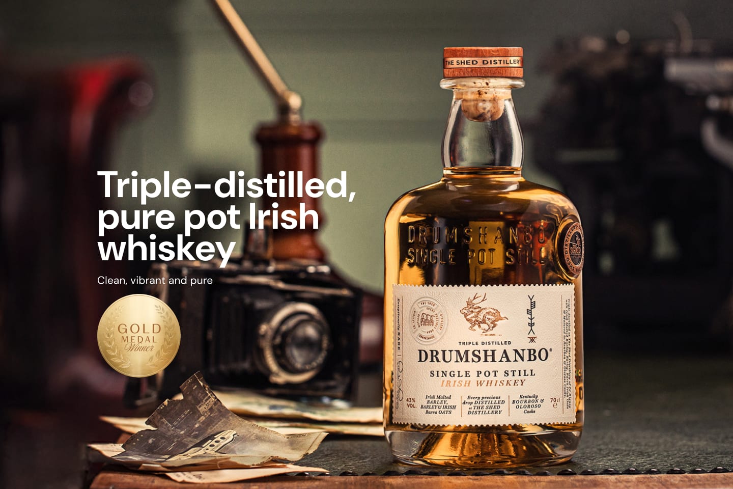 Drumshanbo Single Pot Still Irish Whiskey 700mL
