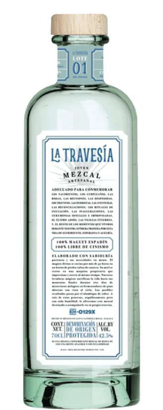 La Travesia Destilado De Agave Mezcal Artisanal Mezcal 750mL