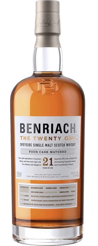 Benriach 21 Year-old Single Malt Scotch Whisky 700mL