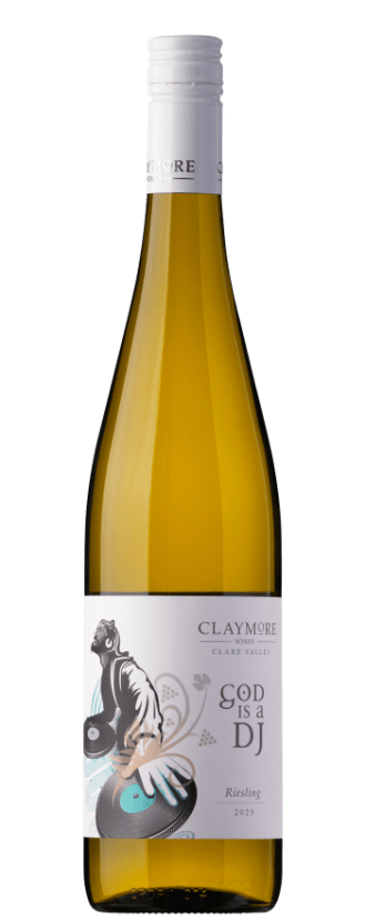 Claymore Wines God is a DJ Riesling 2025