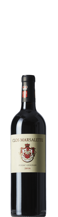 Clos Marsalette Pessac-Léognan Bordeaux 2014