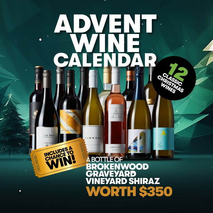 Advent Wine Calendar Case - Golden Ticket Edition