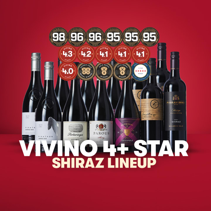 Vivino 4+ Star Shiraz Lineup