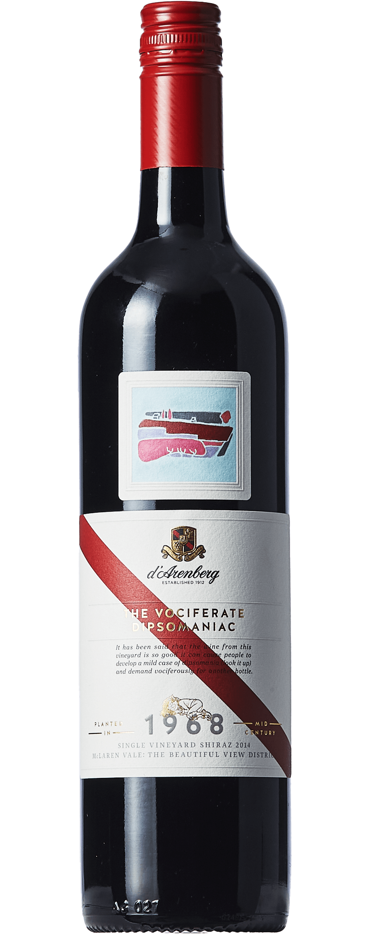 d'Arenberg The Vociferate Dipsomaniac Shiraz 2014