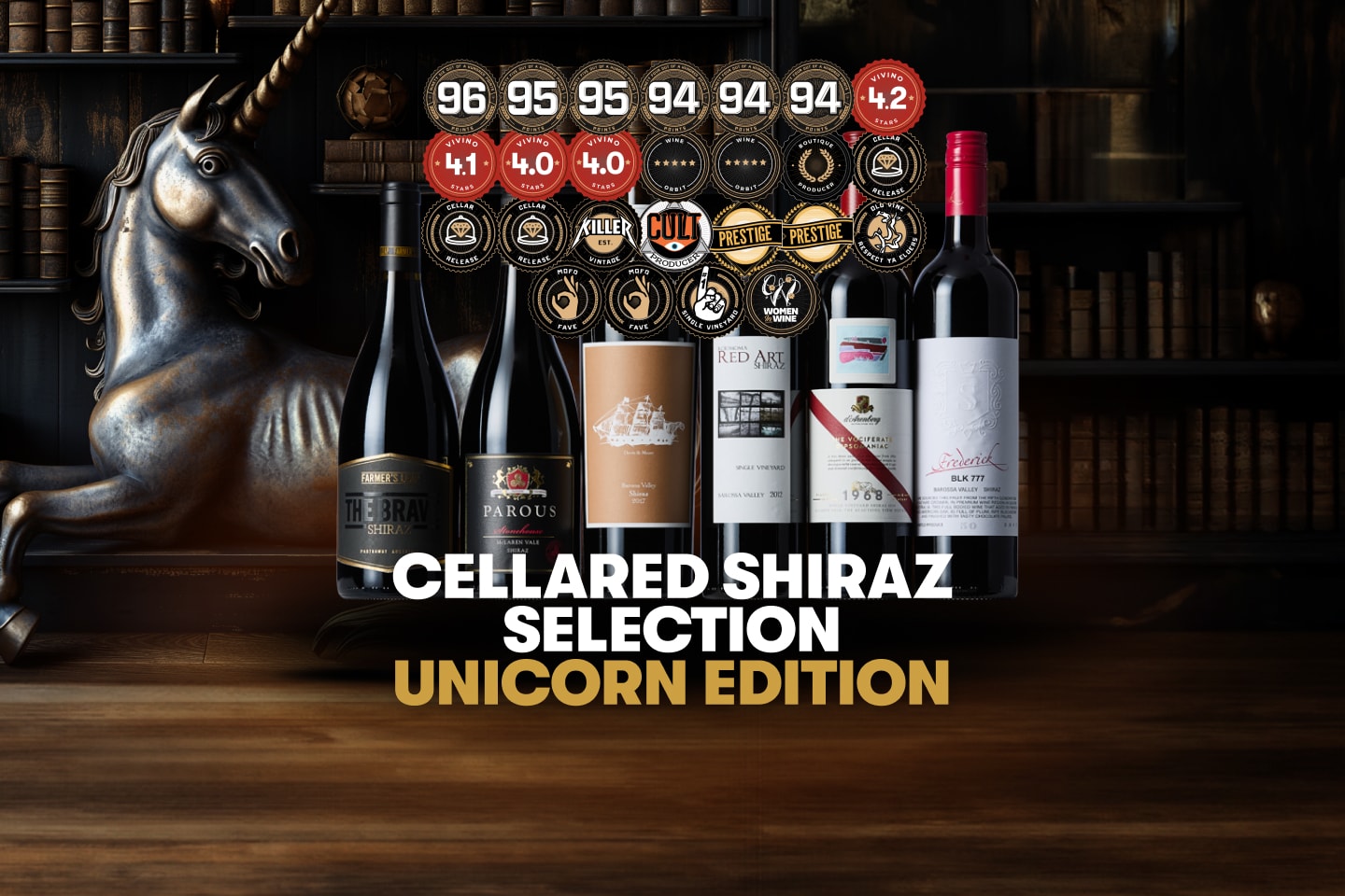 Cellared Shiraz Selection - Unicorn Edition