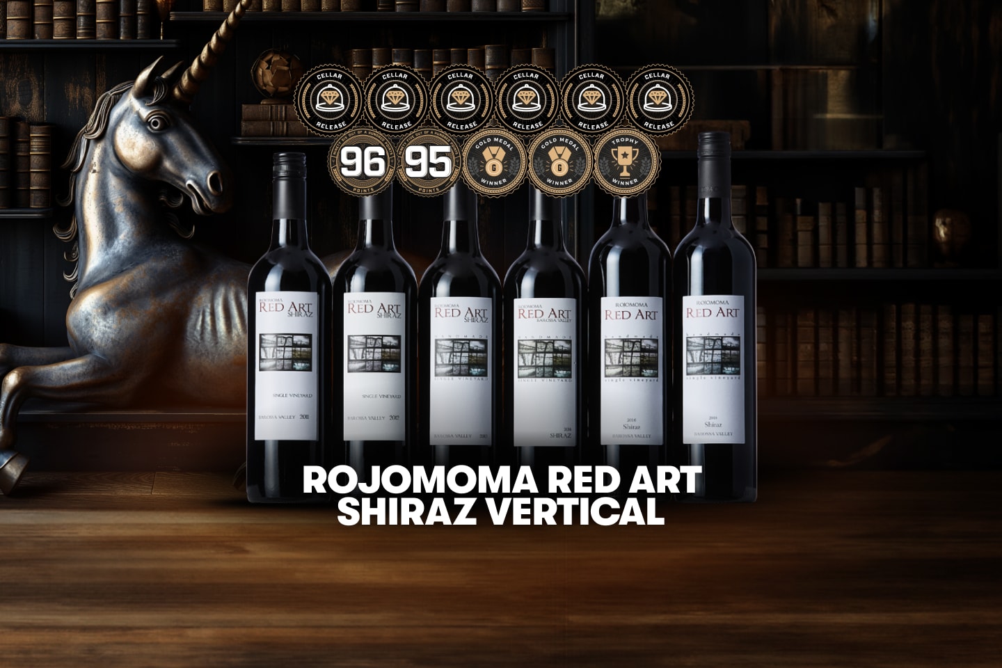 Price Drop: Rojomoma 'Red Art' Shiraz Vertical (2011 - 2017) - Jackpot Deal
