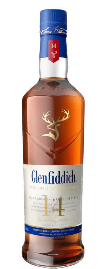VIM First Access: Glenfiddich 14 Year-old Single Malt Bourbon Barrel Reserve Scotch Whisky 700mL