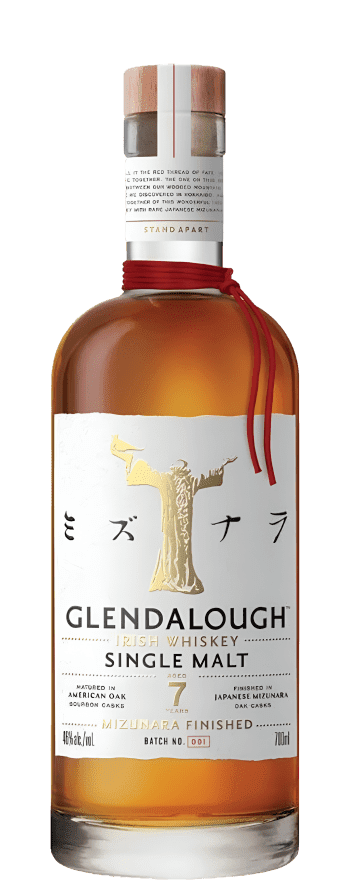 Glendalough 7 Year Old Mizunara Finish Single Malt Irish Whiskey 700mL
