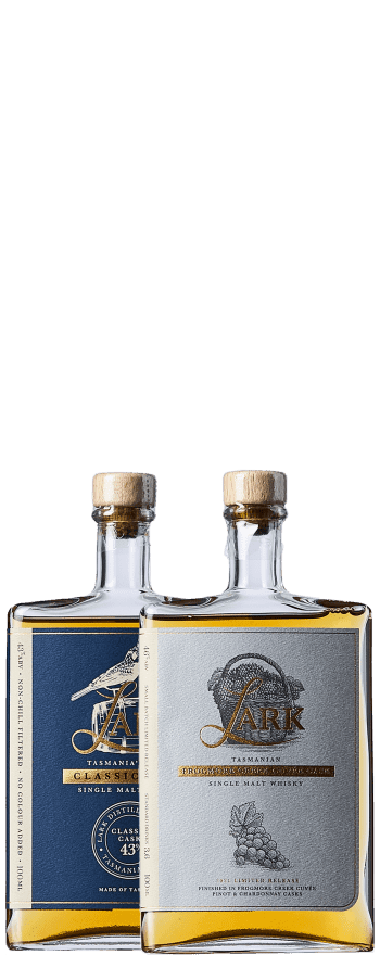 Lark Distillery Classic and Frogmore Creek Cuvee Cask Twin Pack Australian Whisky (2 x 100mL)