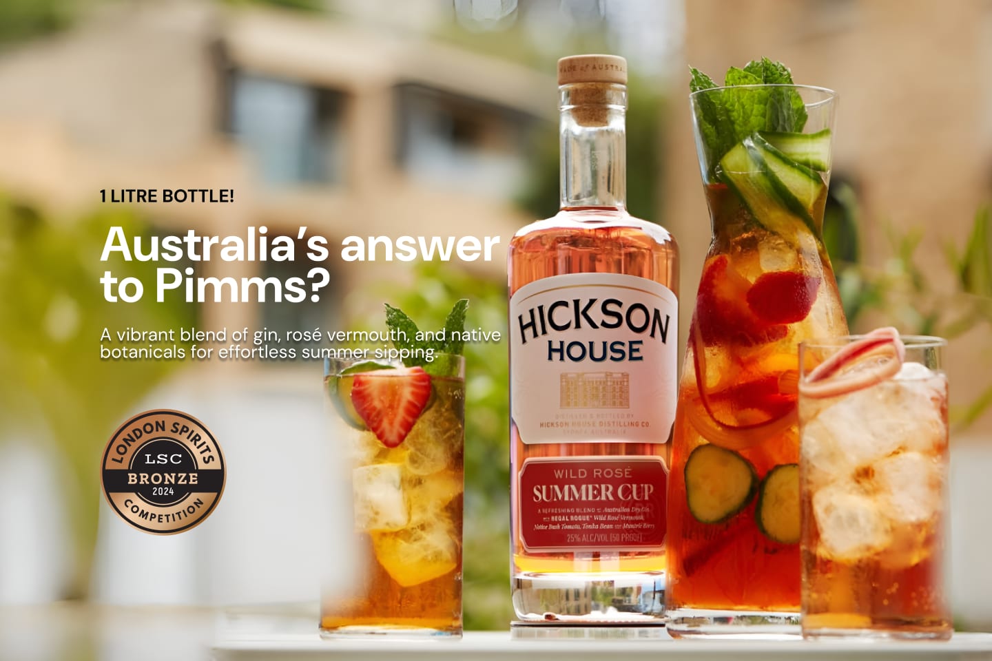 PRICE DROP: Hickson House Gin Aperitif 1 Litre