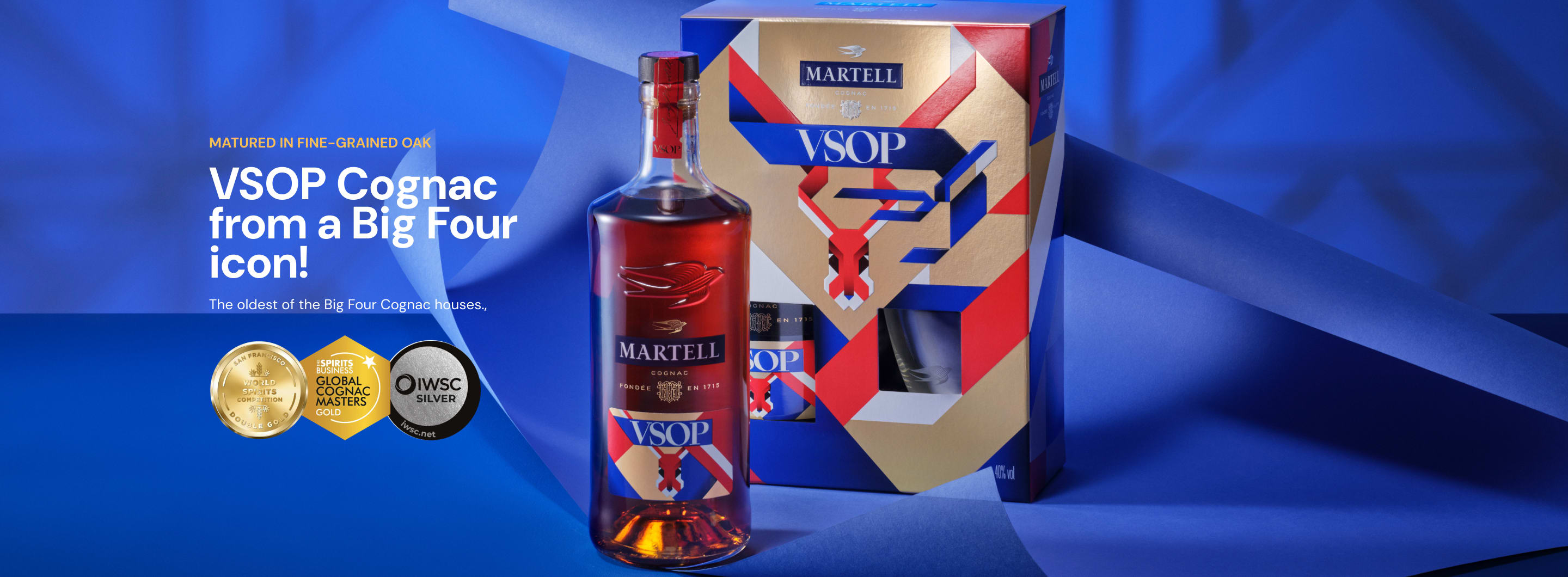 Martell VSOP Cognac 700mL Gift Pack - Cognac | Whiskymofo Australia