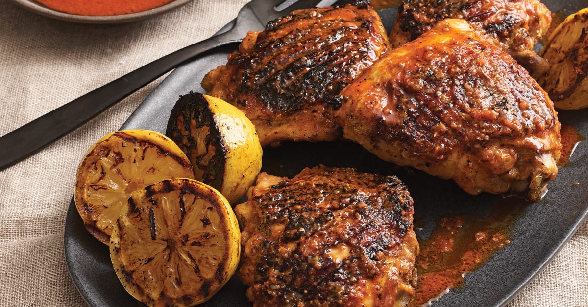 Elder Bruno Dann and Tahlia Mandie’s Davidson plum peri peri chicken