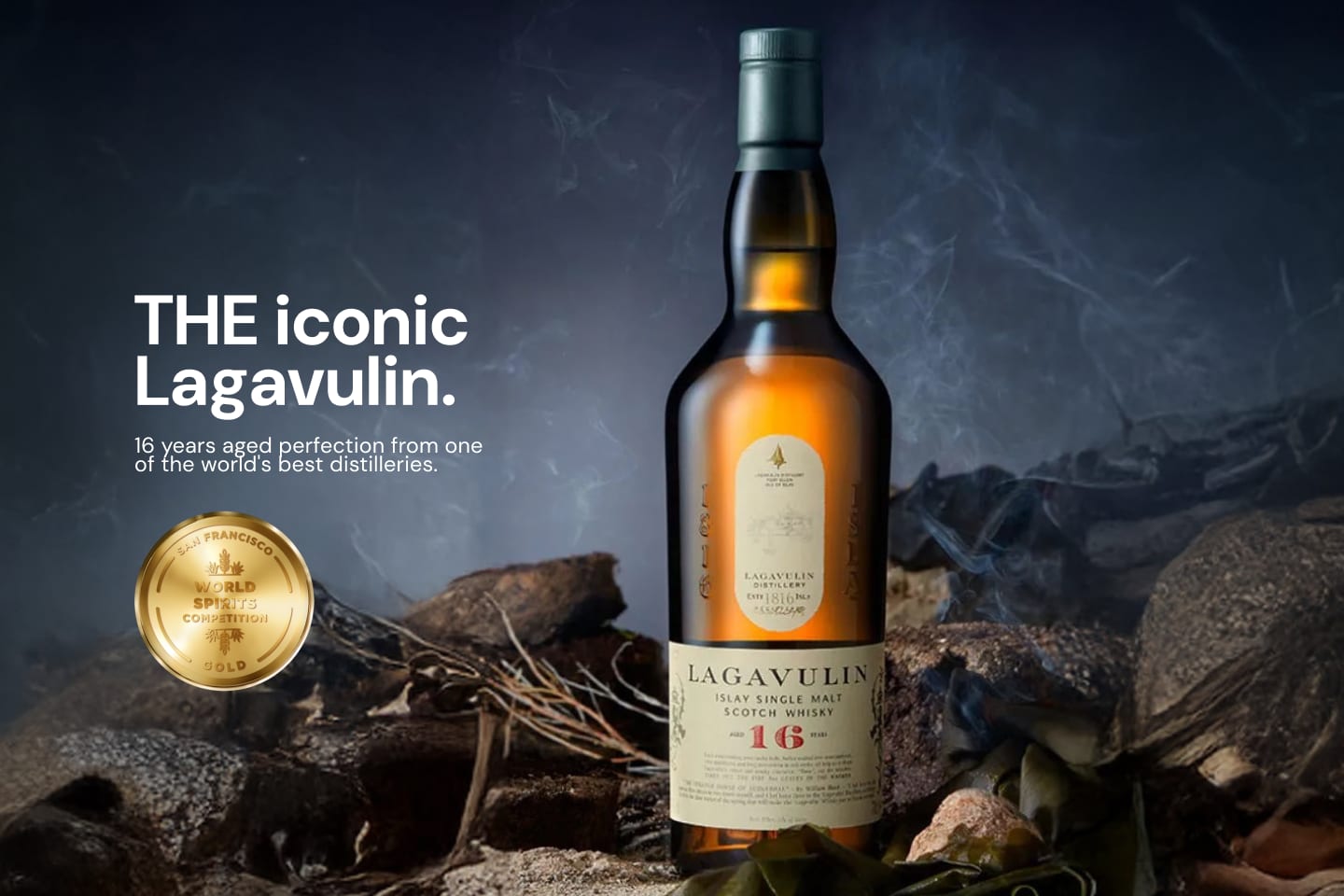 Lagavulin 16 Year Old Single Malt 700mL