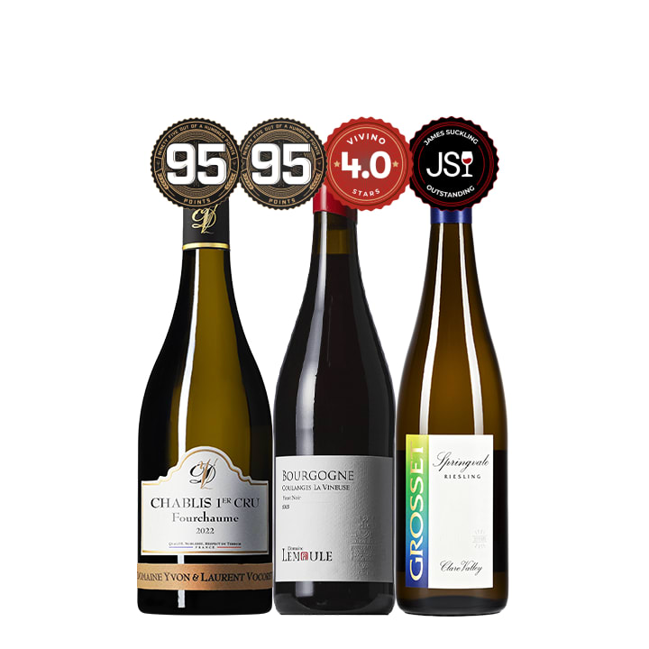 Pinot Noir, Chardonnay & Riesling Trio