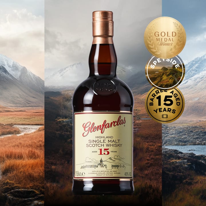 Glenfarclas 15 Year Old Single Malt Scotch Whisky 700mL