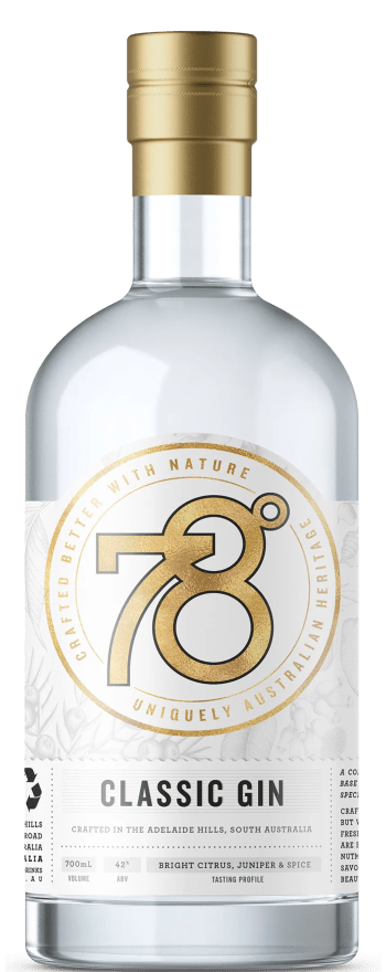 78 Degrees Classic Gin 700mL