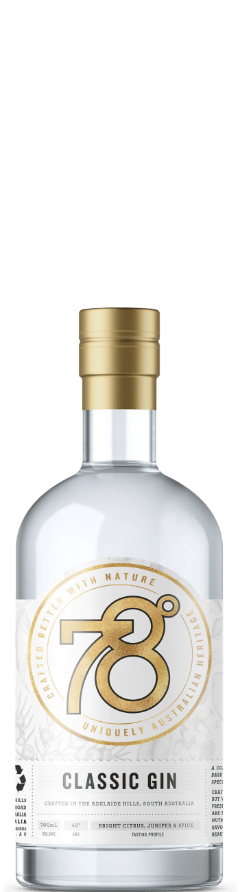 78 Degrees Classic Gin 700mL