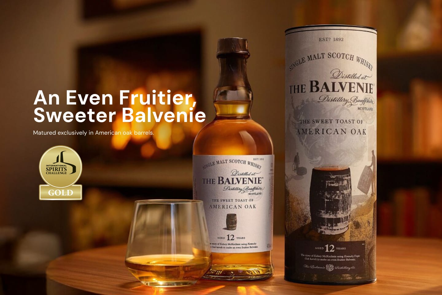 The Balvenie 12 Year Old American Oak Single Malt 700mL