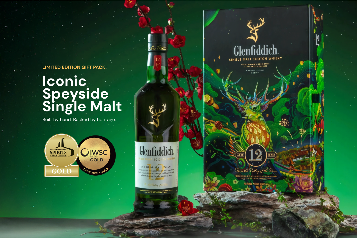 Glenfiddich 12 Year Old Gift Pack with Glass
