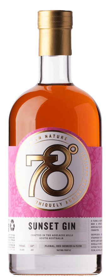 78 Degrees Sunset Gin 700mL