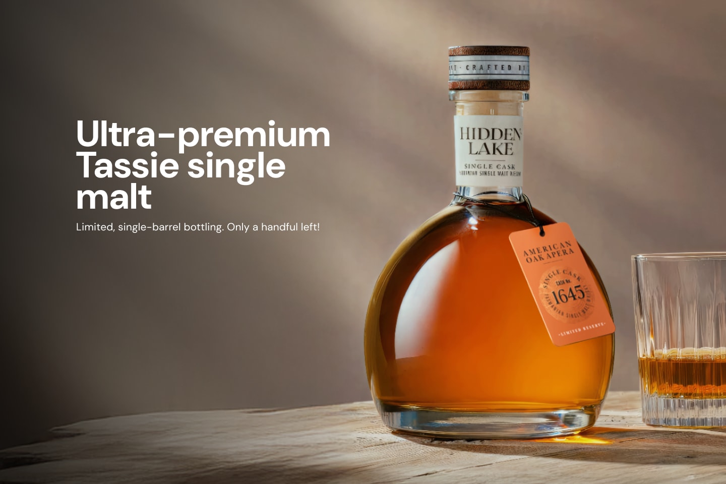 Hidden Lake Barrel No. 1645 American Oak Apera Cask Single Malt 700mL