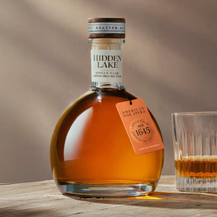 Hidden Lake Barrel No. 1645 American Oak Apera Cask Single Malt 700mL