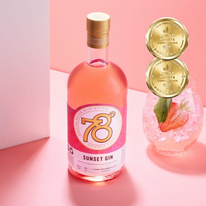 78 Degrees Sunset Gin 700mL