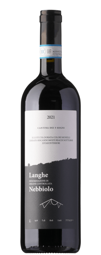 Cantina dei 5 Sogni Langhe Nebbiolo 2021