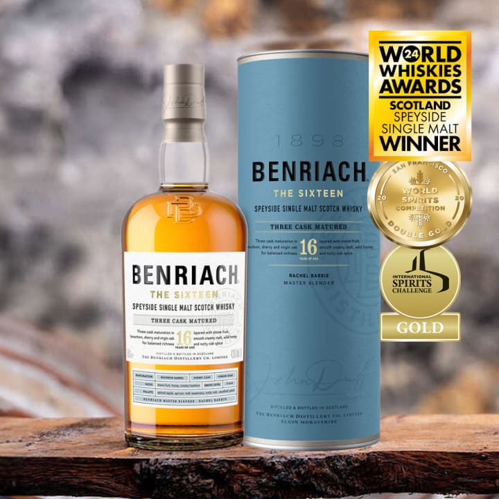 Benriach 16 Year Old Single Malt Whisky 700mL