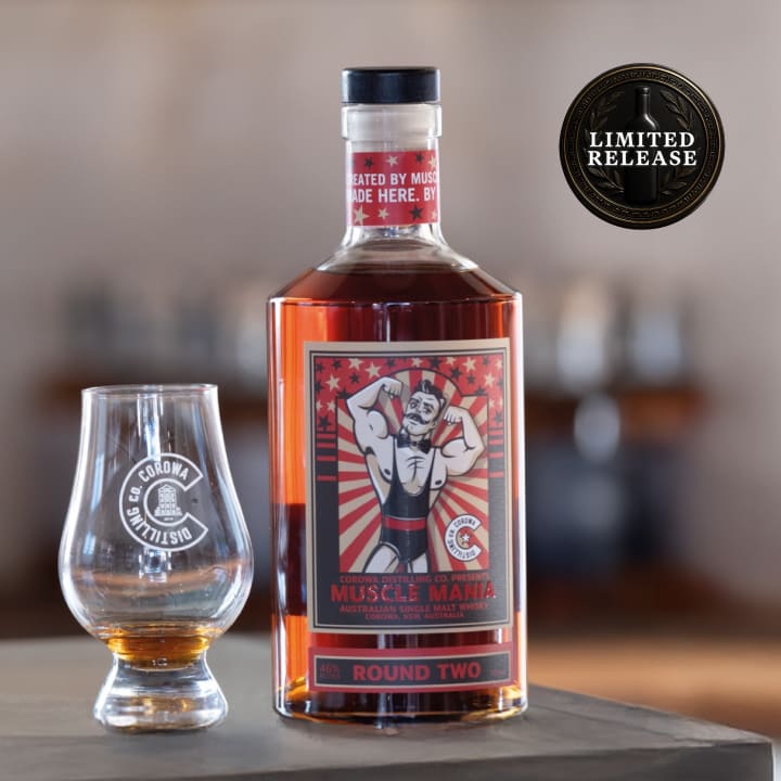Corowa Distilling Muscle Mania Round Two Single Malt Whisky 700mL