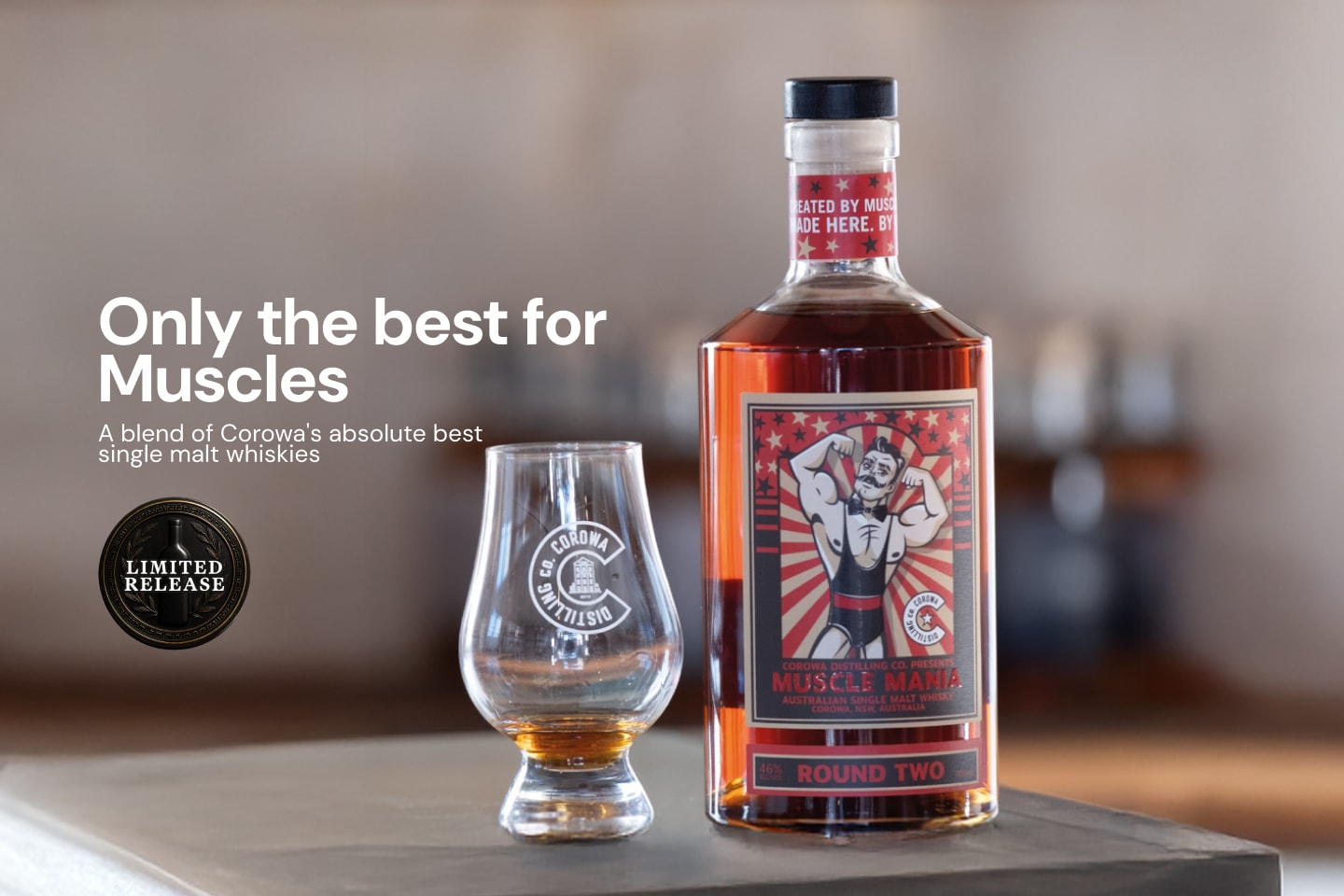 Corowa Distilling Muscle Mania Round Two Single Malt Whisky 700mL