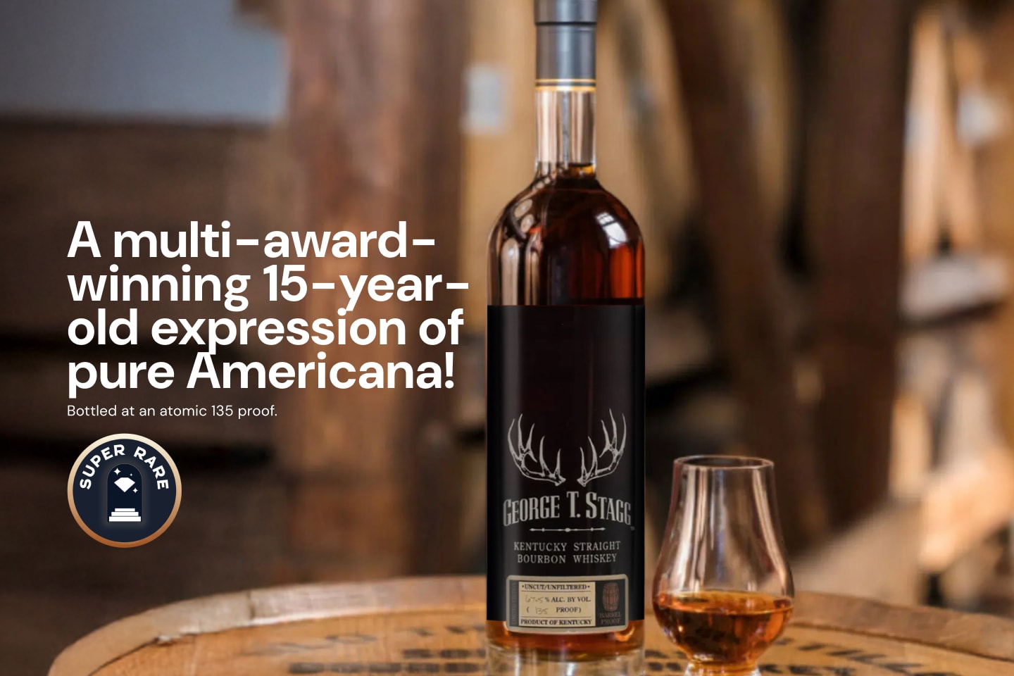 George T. Stagg Barrel Proof 2023 Release Straight Bourbon Whiskey 750mL