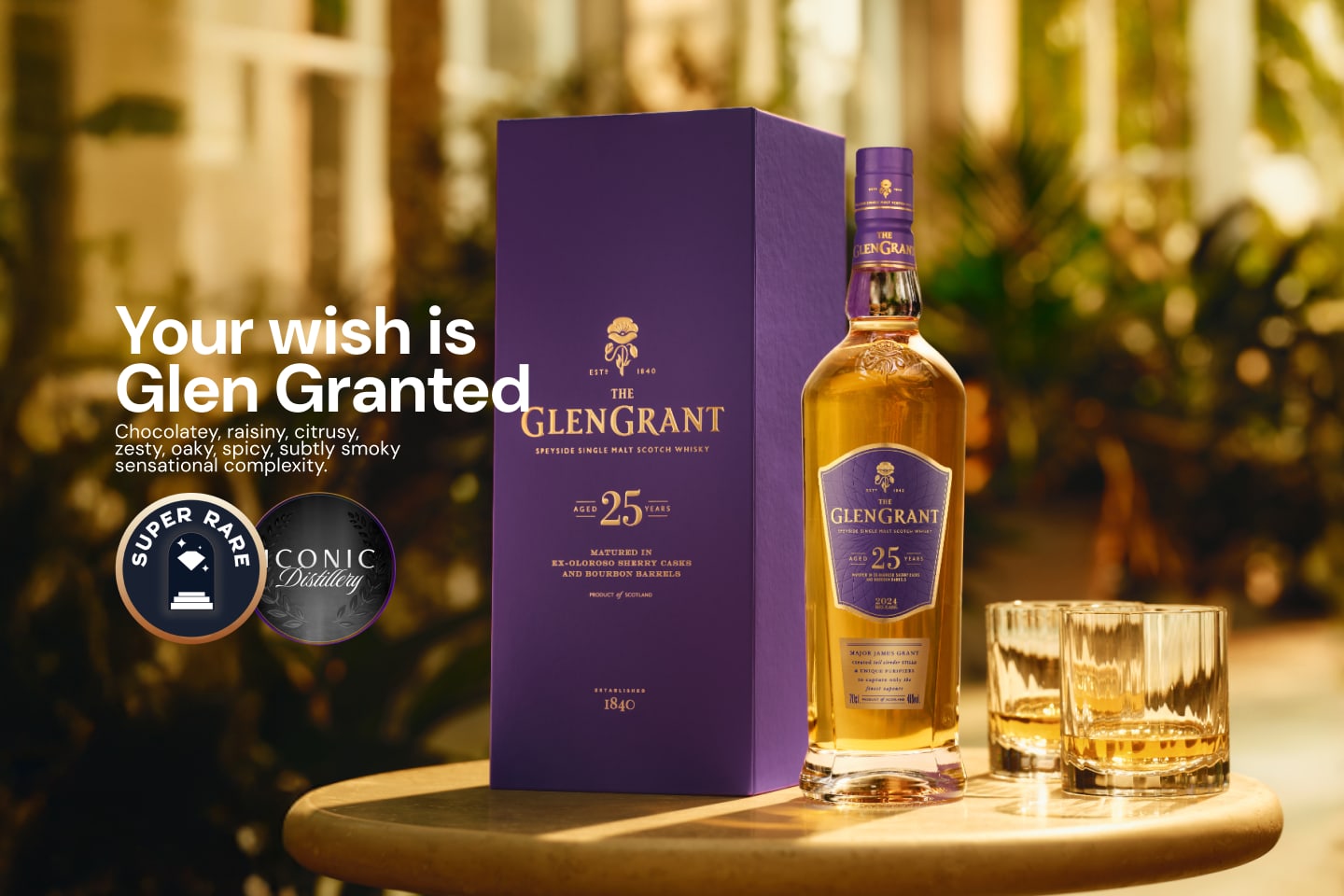 Glen Grant 25 Year Old Single Malt Whisky 700mL
