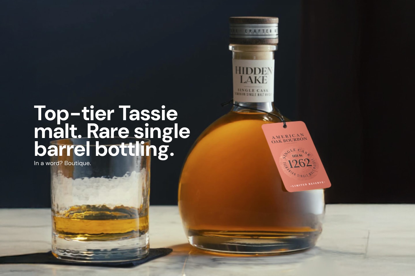 Hidden Lake Barrel No. 1262 American Oak Bourbon Cask Single Malt 700mL