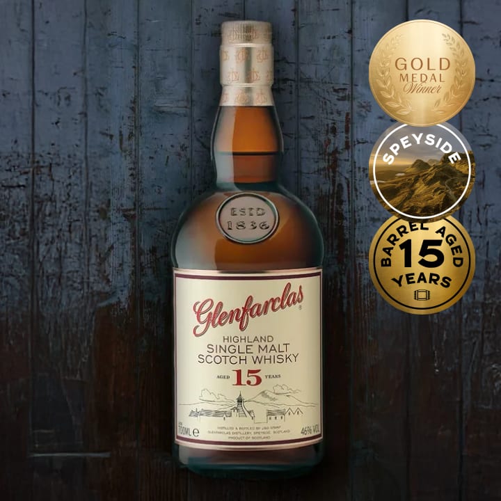 Glenfarclas 15 Year Old Single Malt Scotch Whisky 700mL