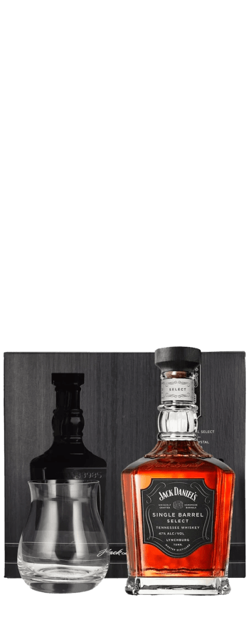 Jack Daniel's Single Barrel 700mL Gift Pack with Glencairn Glass