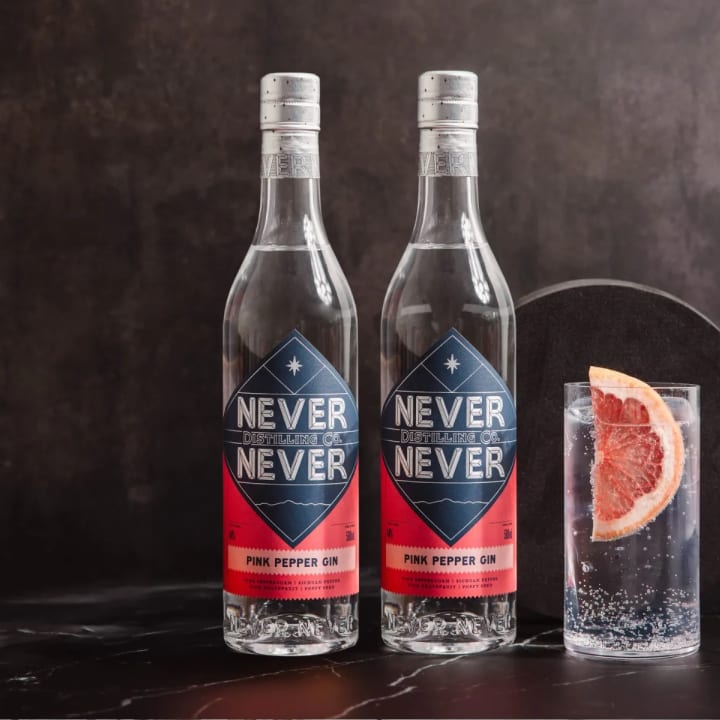 Never Never Pink Pepper Gin 2 x 500mL