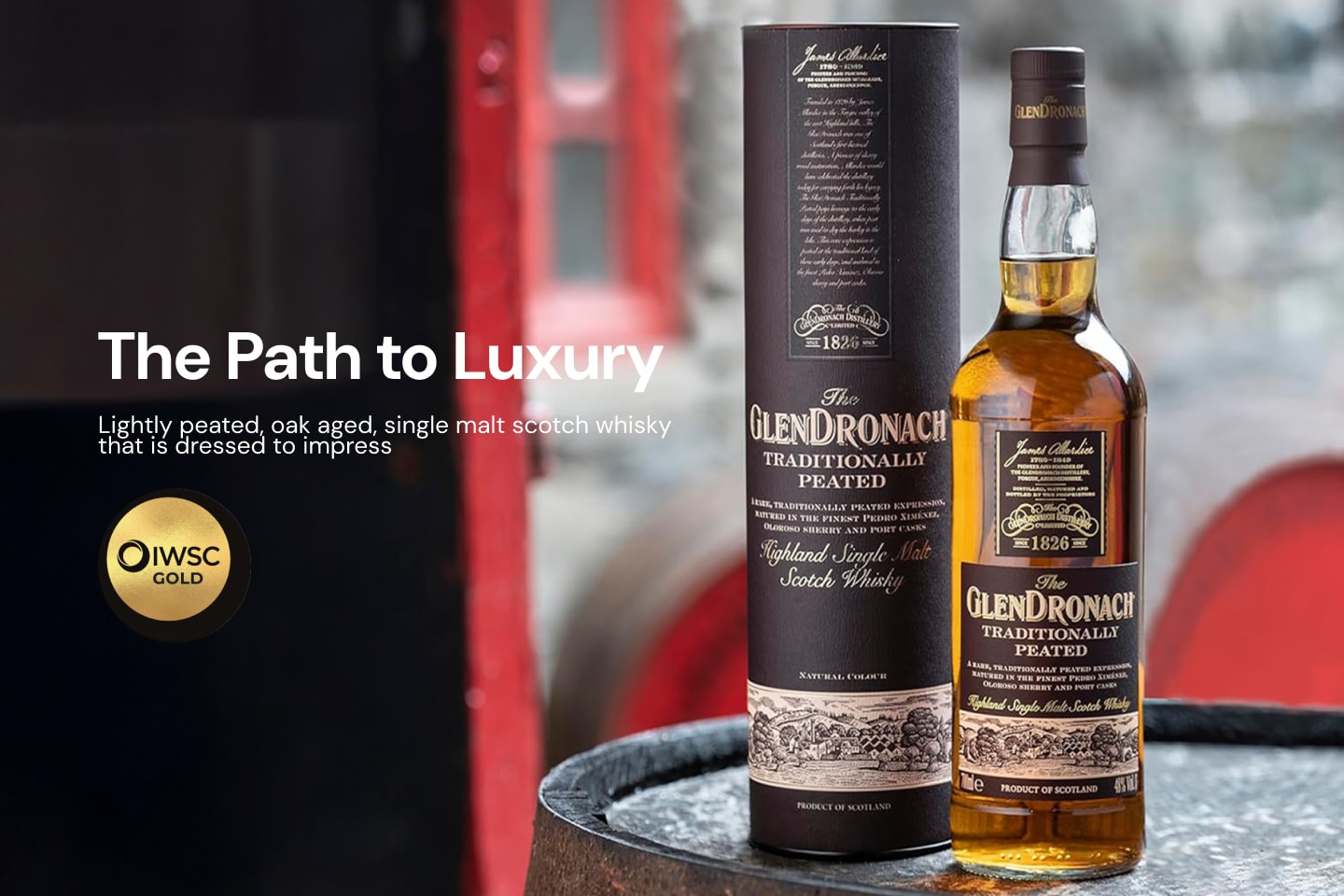 Glendronach Traditionally Peated Single Malt Scotch Whisky 700mL