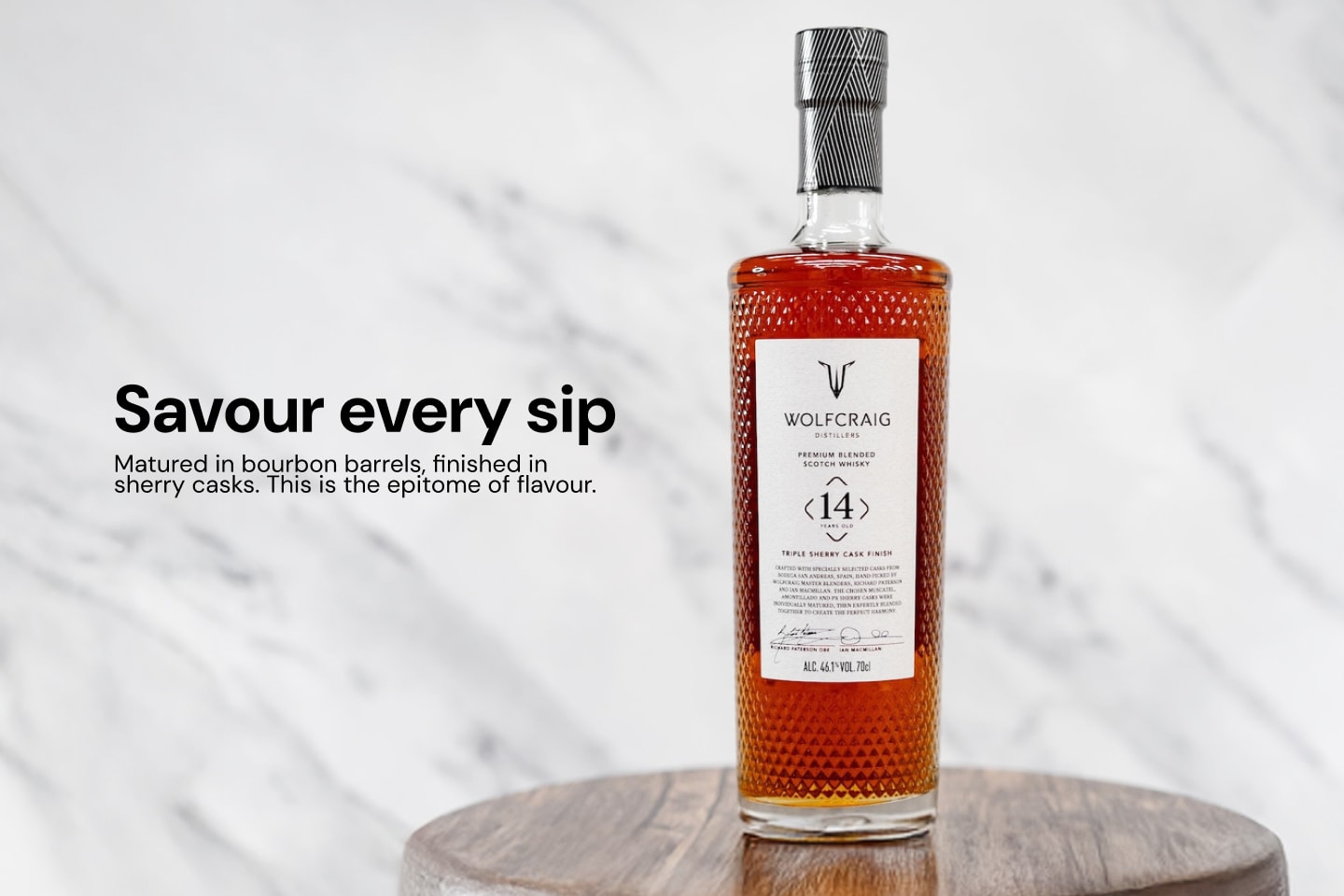 Wolfcraig 14 Year Old Triple Sherry Cask Finish Blended Scotch Whisky 700mL