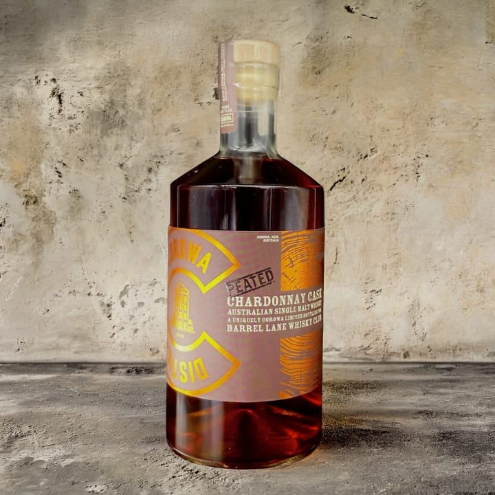 Corowa Distilling Single Barrel - Peated Chardonnay Cask Single Malt 500mL