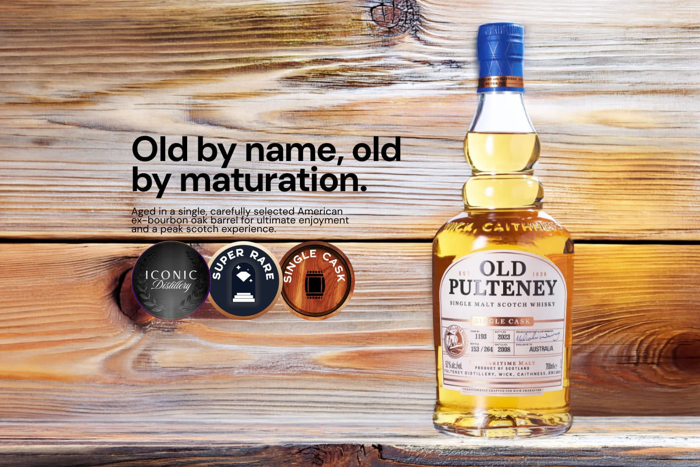 Old Pulteney 2008 Cask #1193 Single Malt 700mL