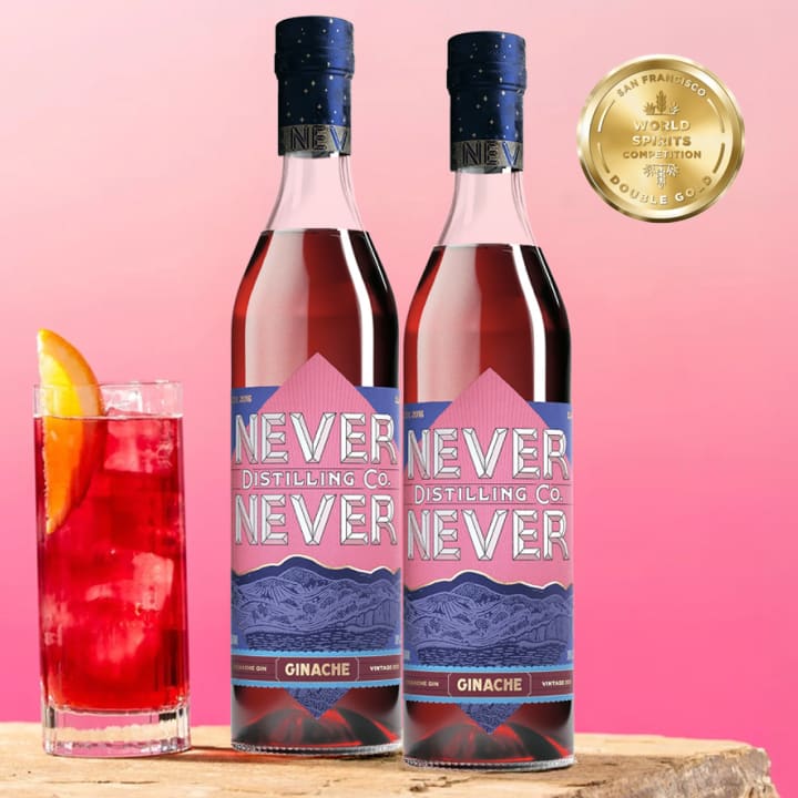 2pk Never Never Ginache Gin 500mL