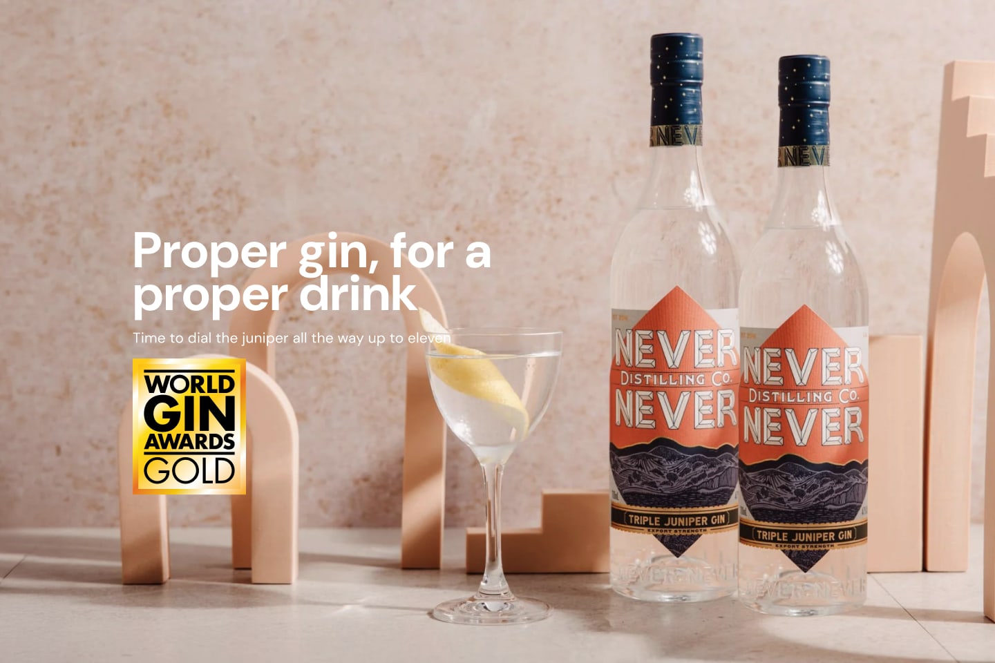 Never Never Triple Juniper Gin 500mL