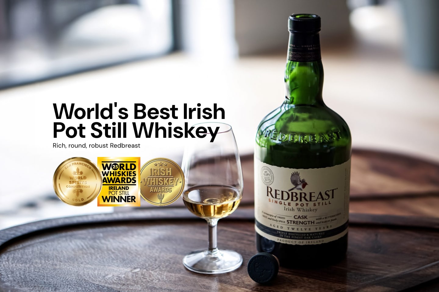 Redbreast 12 Year Old Cask Strength Pot Still Irish 700mL